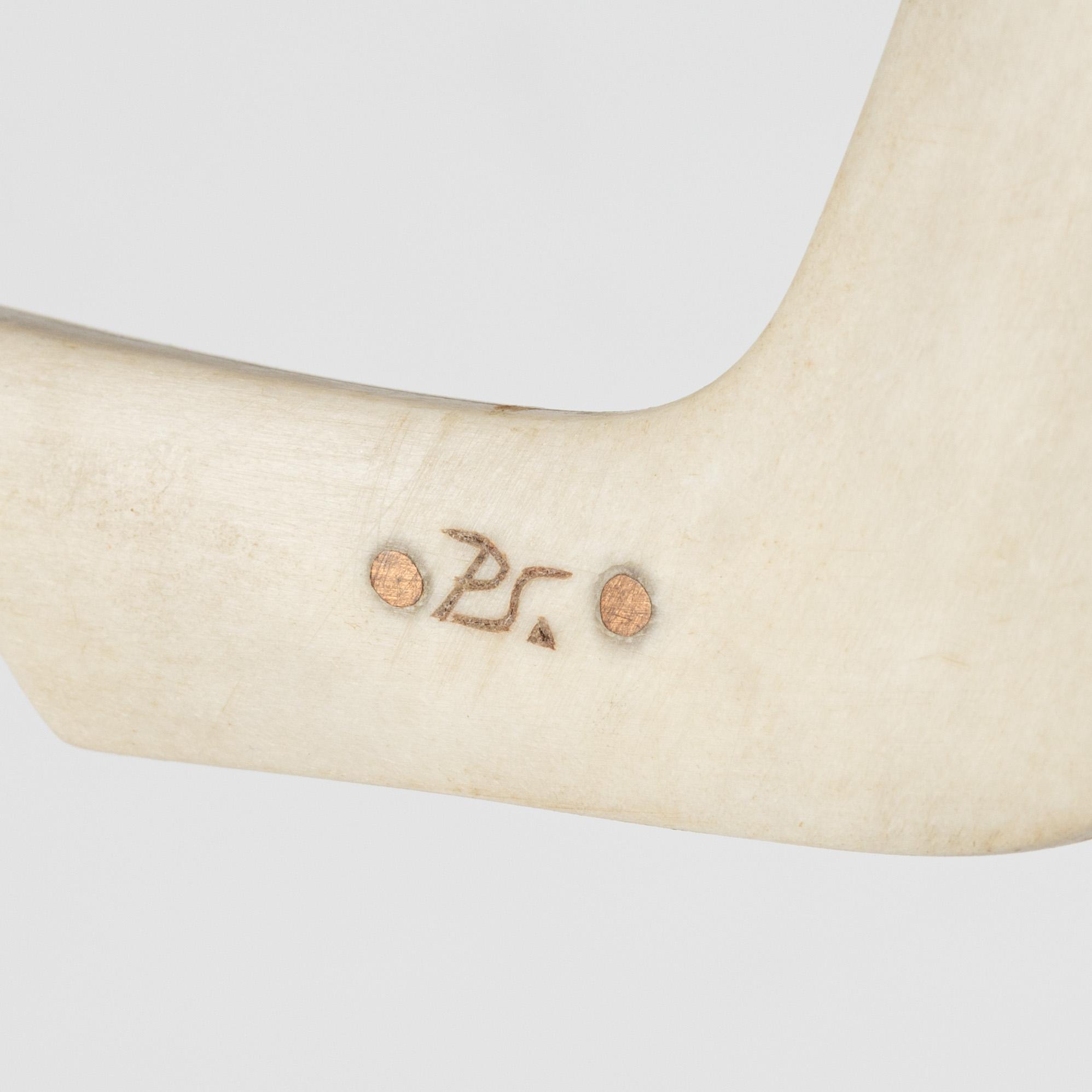 A reindeer horn knife by Per Sunna, signed.