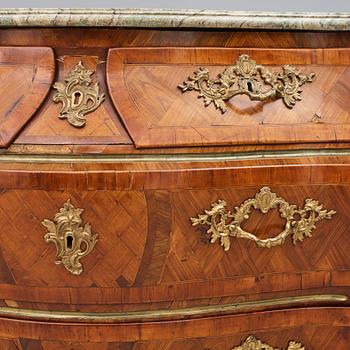 A Swedish Rococo commode attributed to Johan Neijber (master in Stockholm 1768-1795).