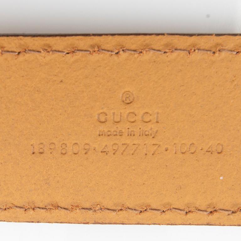 Gucci, belt.