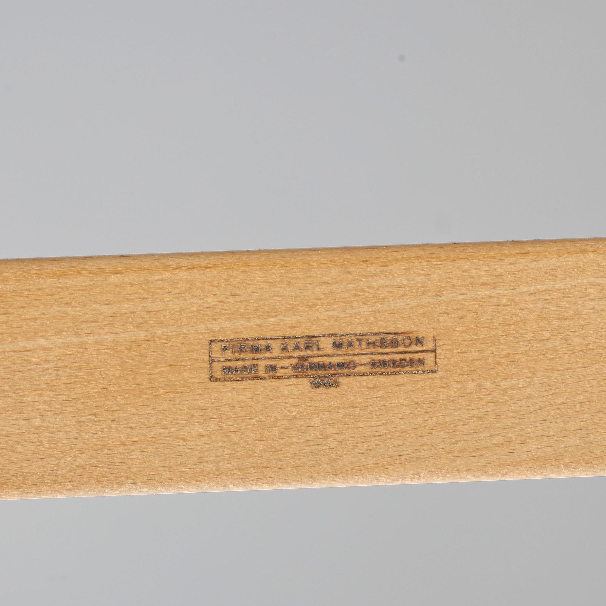 KARMSTOL, "Eva", Bruno Mathsson för Dux, 1900-talets andra hälft.