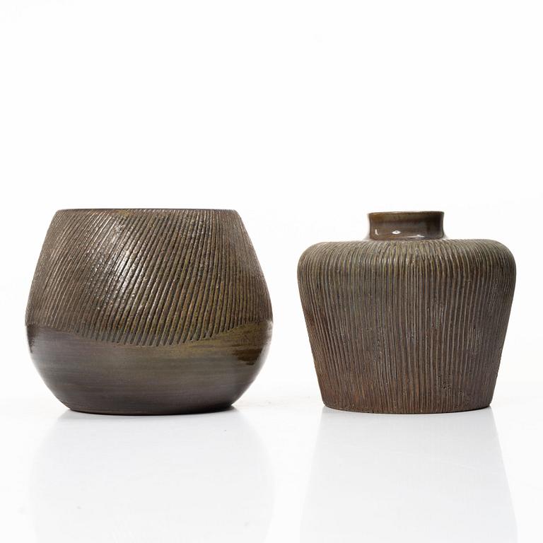 Edgar Böckman, two vases.