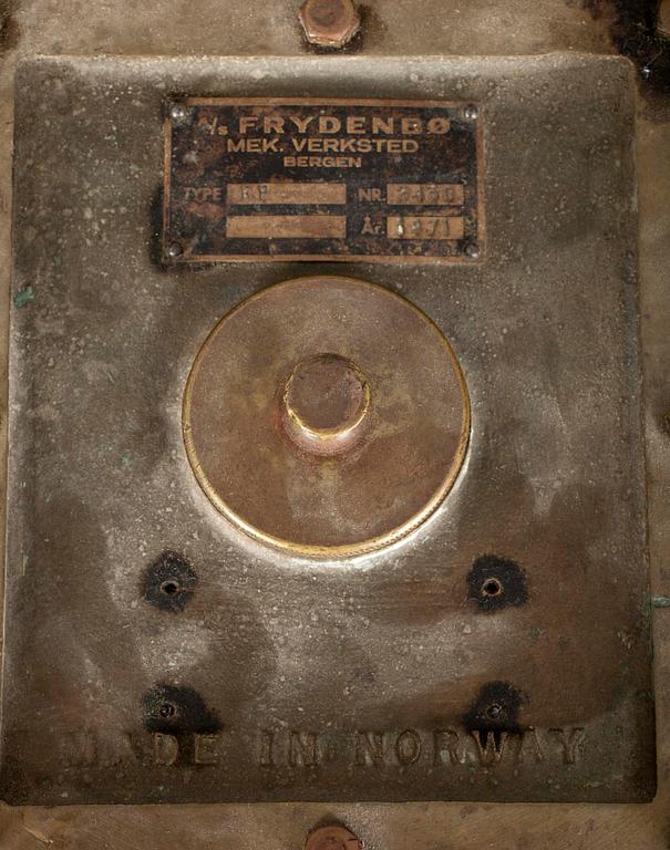RODER, A/S Frydenbø, mässing, stål samt trä, Norge.