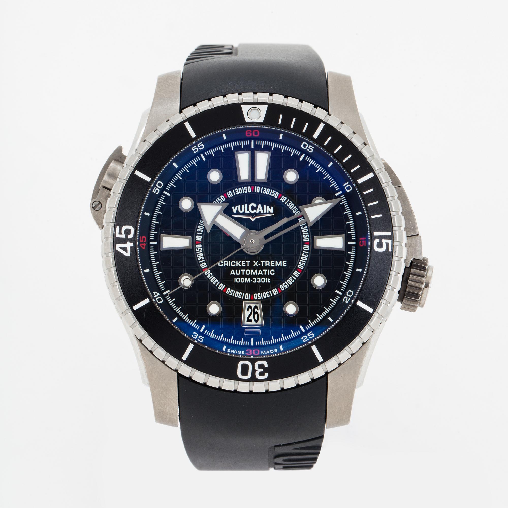 VULCAIN, Cricket X-TREME, wristwatch, 44 mm.