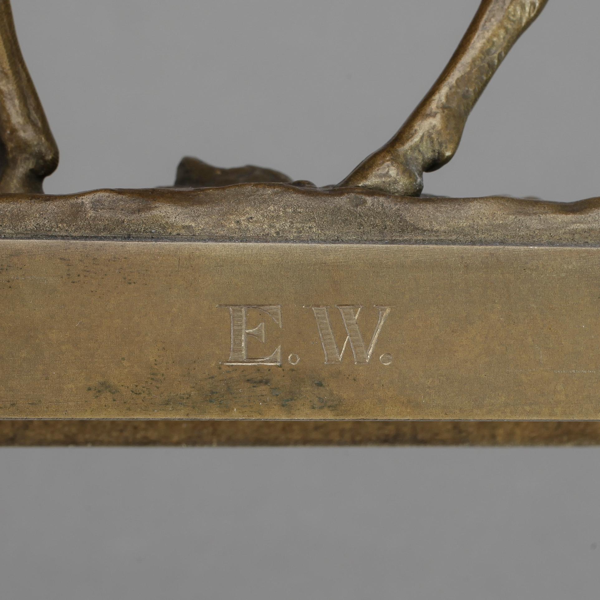 OTTO JARL, efter, skulptur, brons, signerad Jarl i godset.
