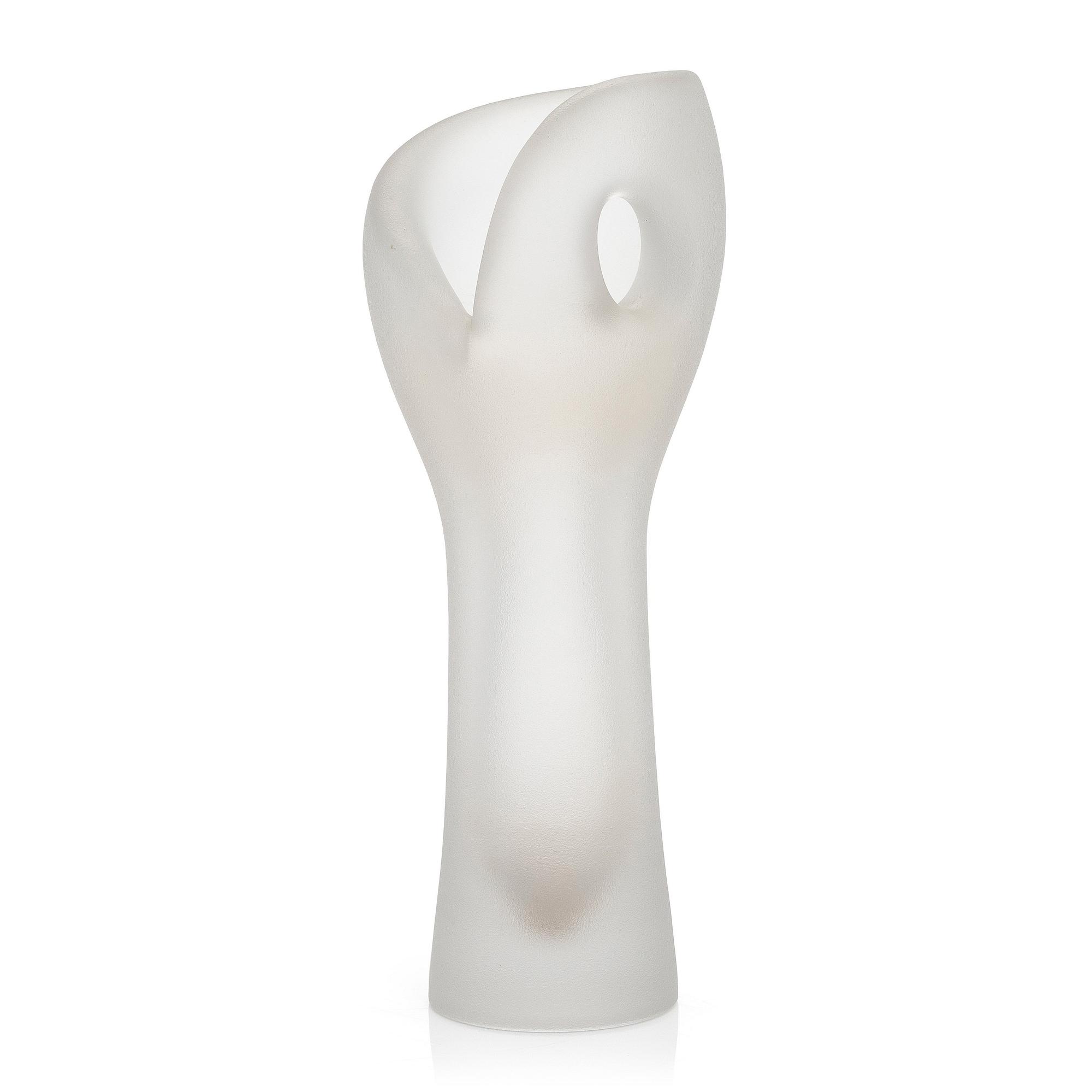 Timo Sarpaneva, a glass vase, signed Timo Sarpaneva Iittala.