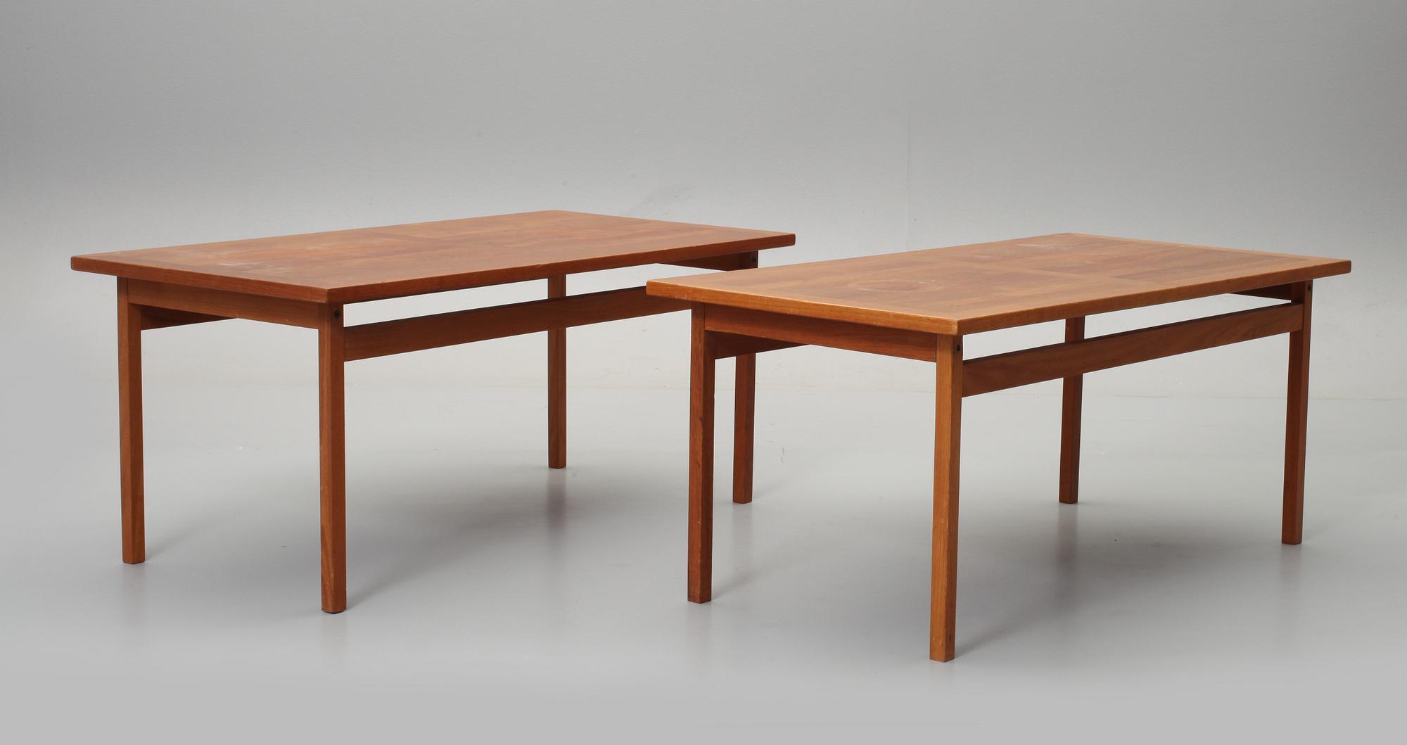 LAMPBORD, 2 st, France & Son, Danmark, 1960/70-tal.