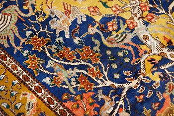 Matta semiantik, sk "Armenibaft", Västra Iran, part silk signerad, ca 274 x 177.