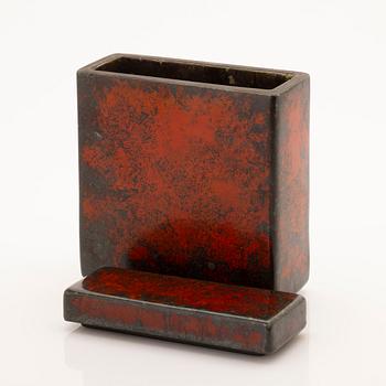 Hans Hedberg, Lidded jar, high-fired faience, Biot.
