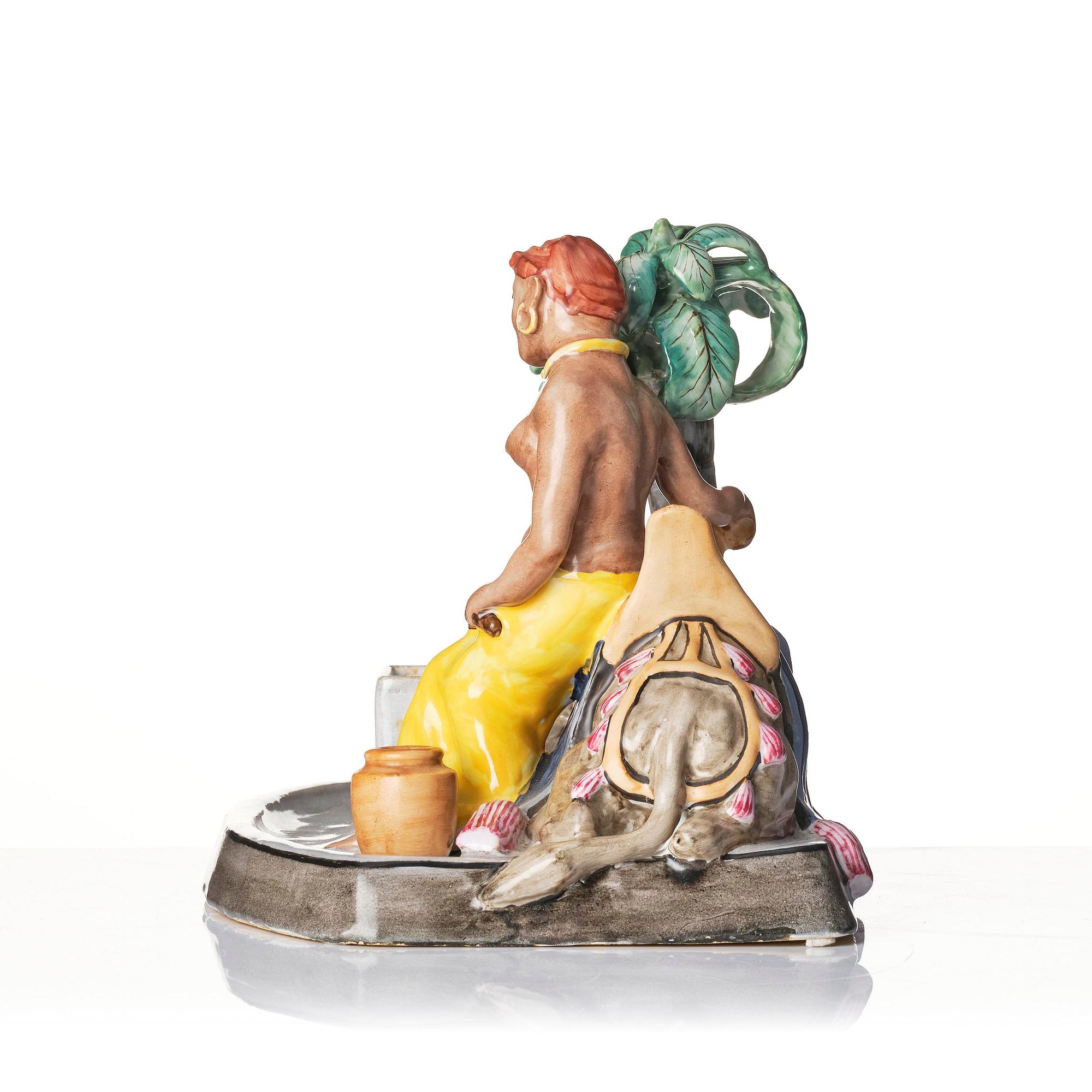 & Karl Lindström, a faience writing set, Rörstrand, Sweden 1920s.