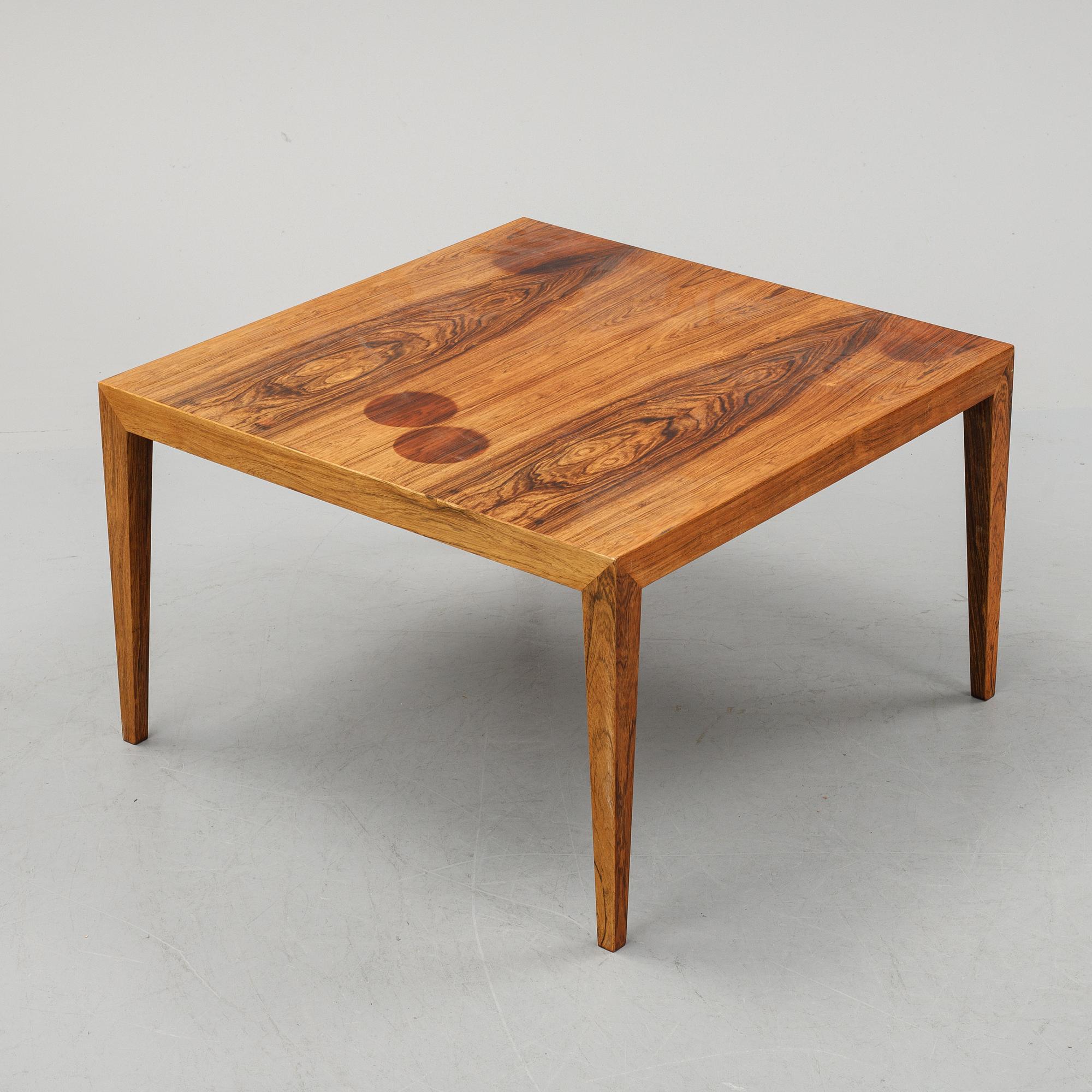 Severin Hansen, a rosewood table, Haslev, Denmark, 1960's.