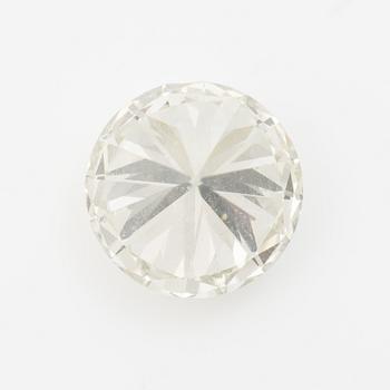Round brilliant-cut diamond 1.50 ct, accompanied by a GIA report.