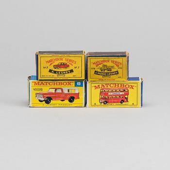 LESNEY MATCHBOX SERIES FOUR CARS.