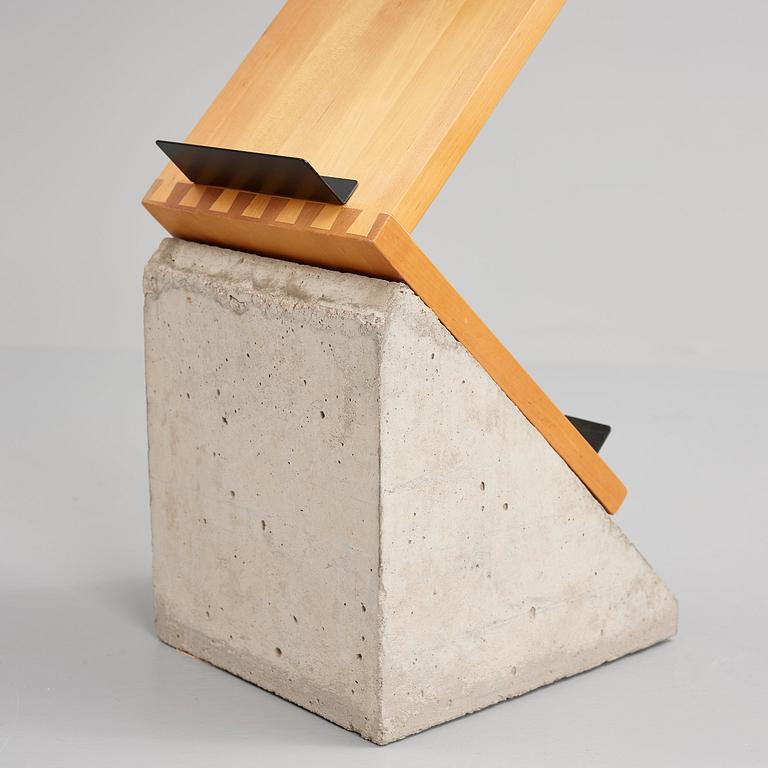 Jonas Bohlin, a bookshelf, "Zink", Källemo, Sweden post 1984.