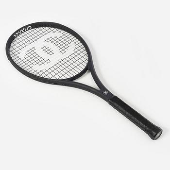 Chanel, tennis racket and 4 balls with case.