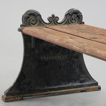 Folke Bensow, a Swedish Grace "Parkbänk N:r 1" bench, Näfveqvarns bruk.