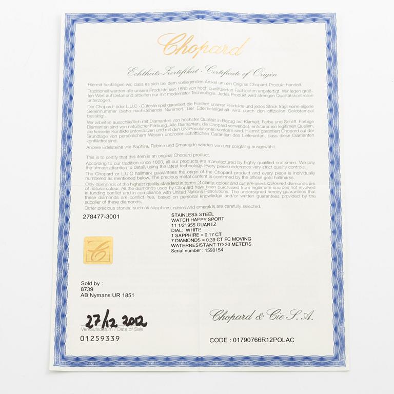 Chopard, "Happy Sport", wristwatch, 36 mm.