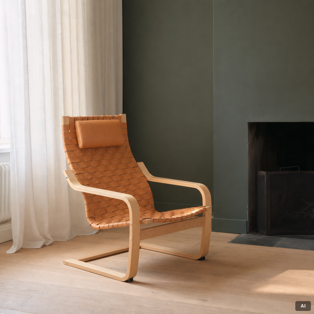 Noboru Nakamura, a pair of 'Poäng' armchairs, IKEA, Sweden.