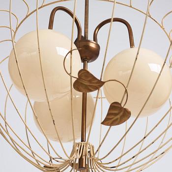 A pair of Swedish Modern ceiling lamps, 1940s.