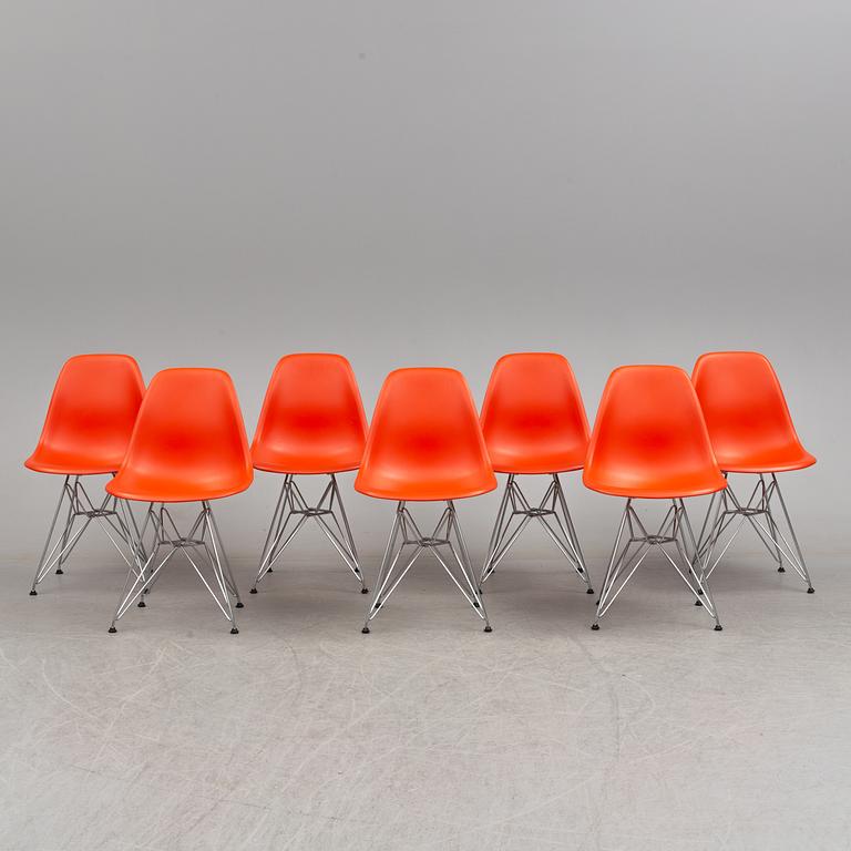 CHARLES & RAY EAMES, 7 "DSR" chairs for Vitra.