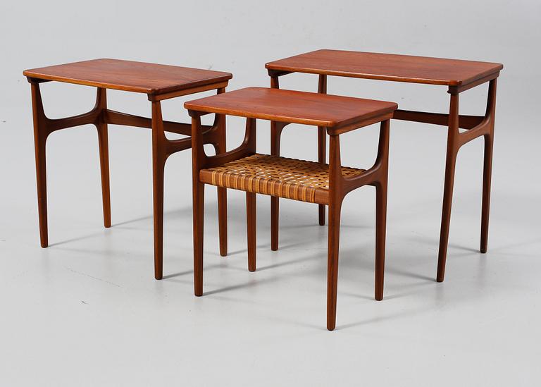 SATSBORD, 3 delar, Heltborg Möbler, Danmark, 1900-talets tredje kvartal.