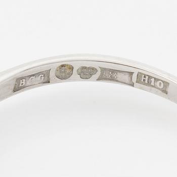 Ring, syskonring, 18K vitguld med briljantslipade diamanter.