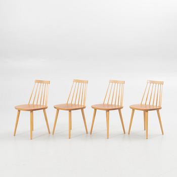 Yngve Ekström, Chairs, 4 pcs, "Pinnockio", Stolab, 1950s/60s.