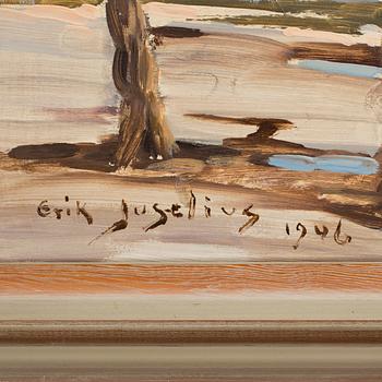 ERIK JUSELIUS, oil on board. Signed and dated 1946.