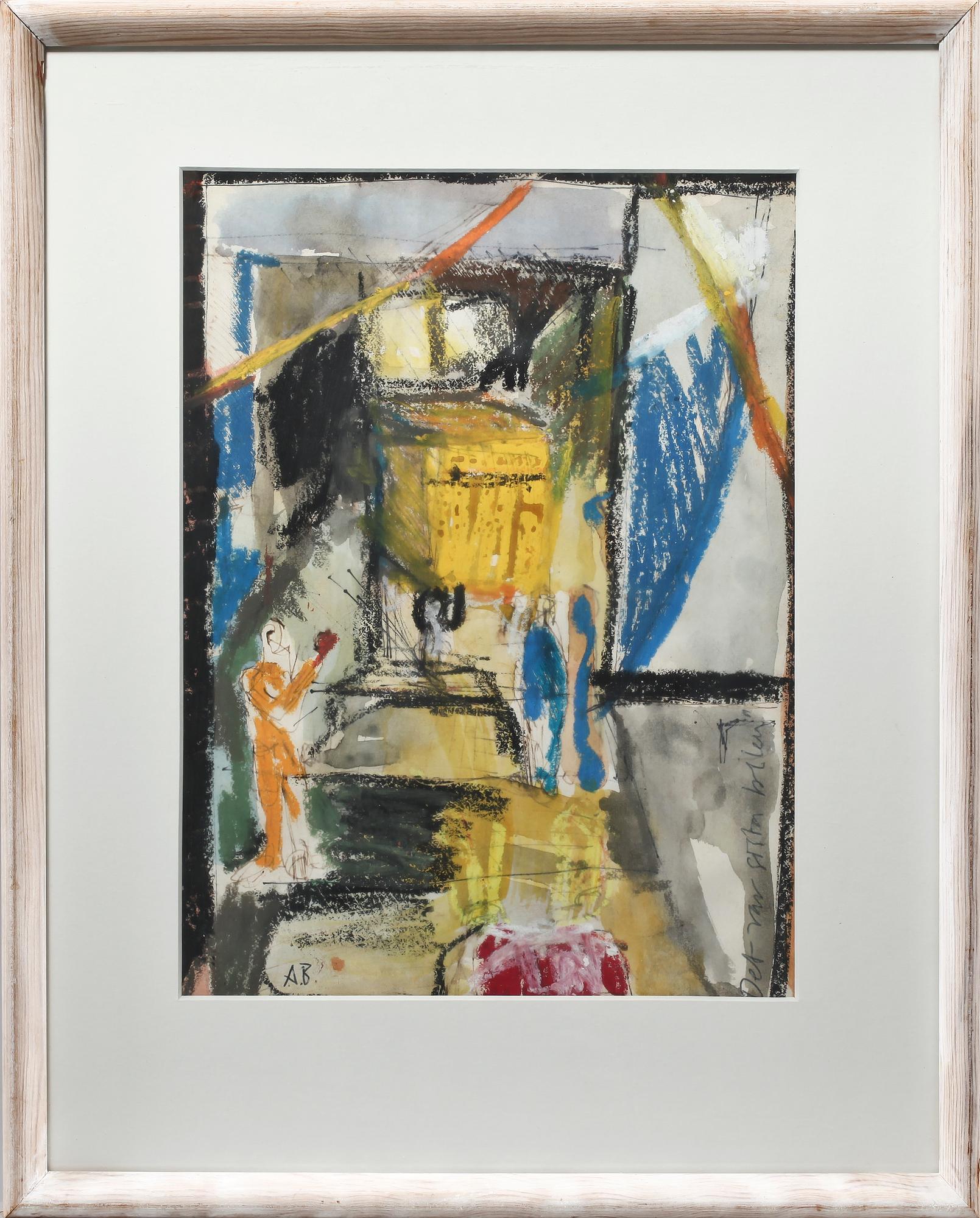 OKÄND KONSTNÄR, 3 st, blandtekniker, monogramsign AB, Anna Birgander, 1900-talets fjärde kvartal.