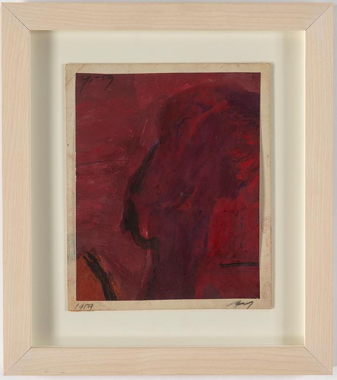 ADJA YUNKERS, gouache, signed and dated 1959.