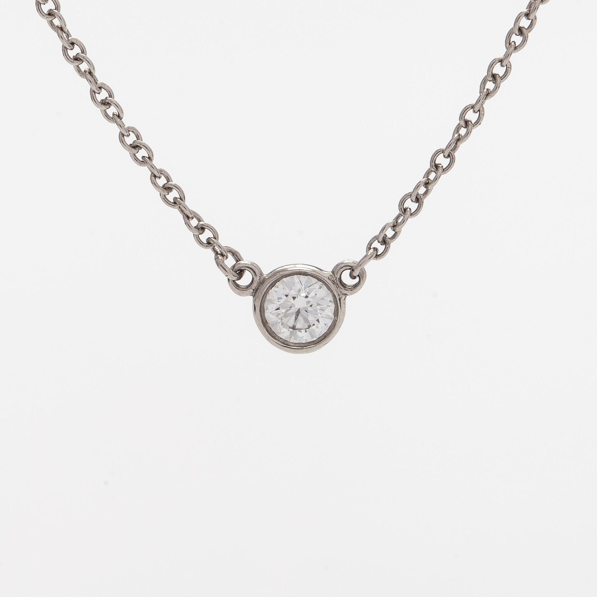 Tiffany & Co, Elsa Peretti, kaulakoru, "Diamonds by the Yard", platinaa ja timanttia.