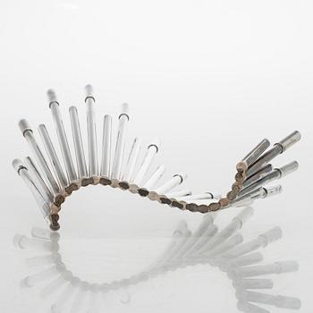 Carl F. Christiansen, candelabrum, silver-plated, Denmark 1960s.