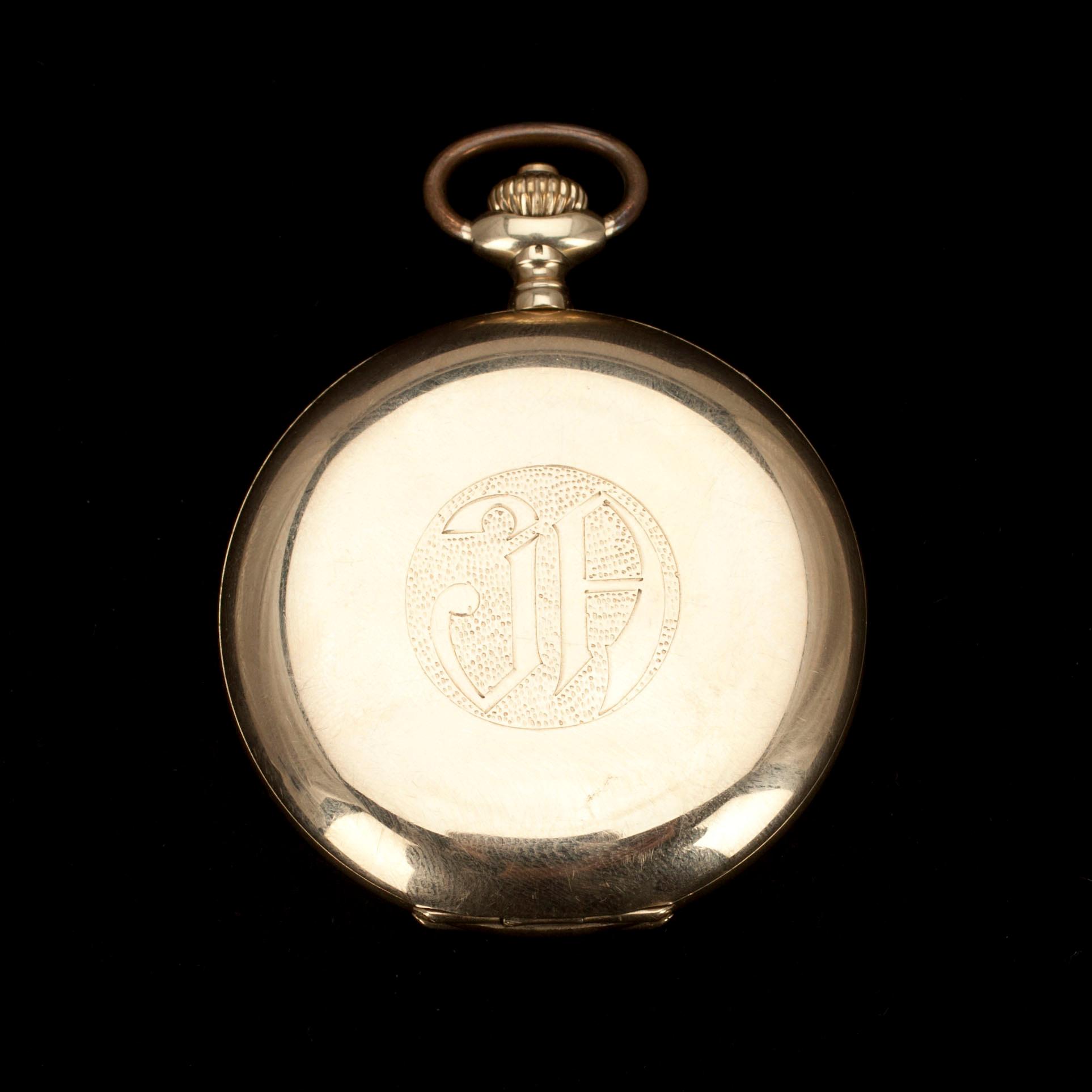 FICKUR, guld, 14 k, dubbla boetter, 1930-tal.