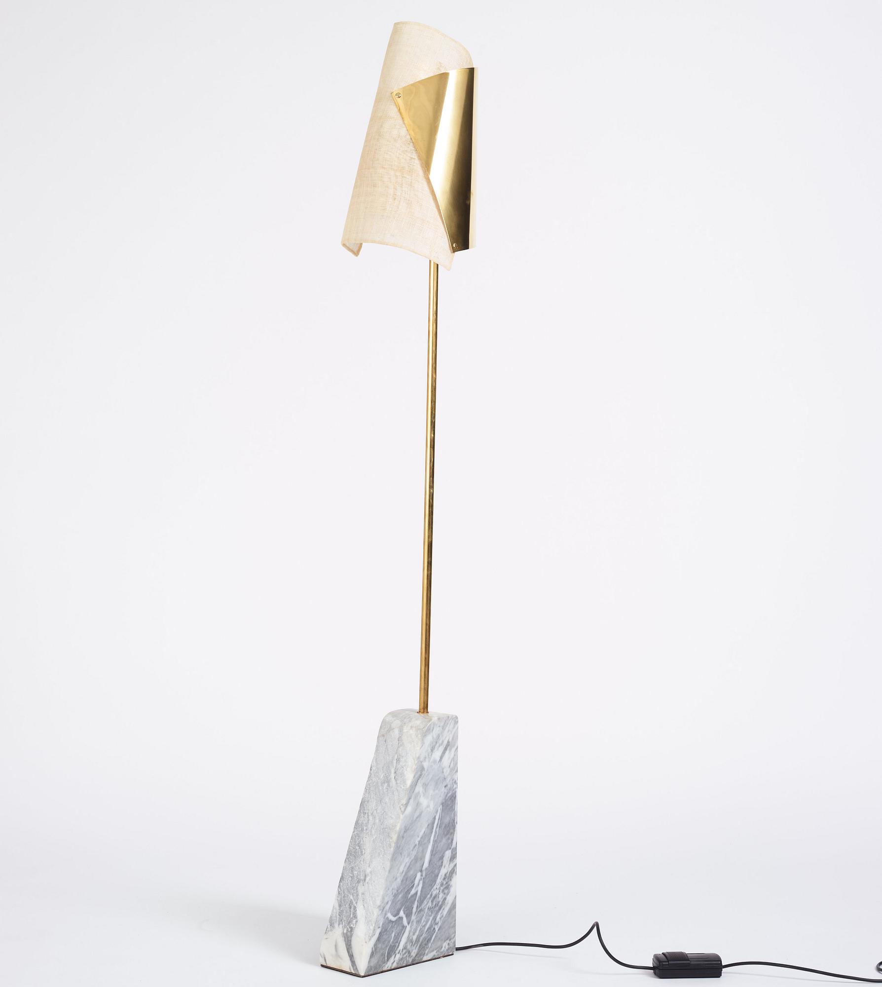 Erik Bratsberg, a "Lorian", floor lamp, first edition, executed in his workshop, Stockholm, 2021.