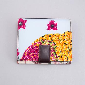 Salvatore Ferragamo,  nylon and leather handbag and wallet.