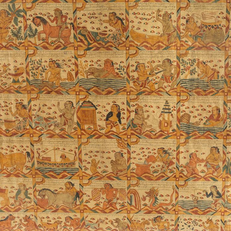 A painting/script, south east asia, 19th century.