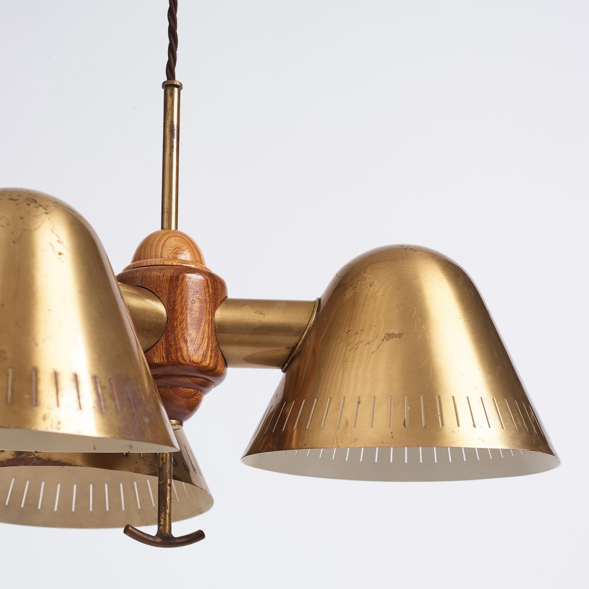 Harald Notini, taklampa, modell "11848", Arvid Böhlmarks Lampfabrik, 1940-tal.