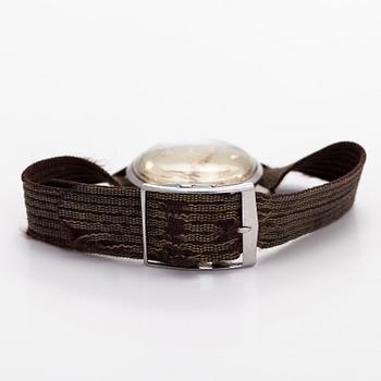 Omega,  Honeycomb dial, wristwatch, 33 mm, steel, manual, plastic crystal, circa 1952.