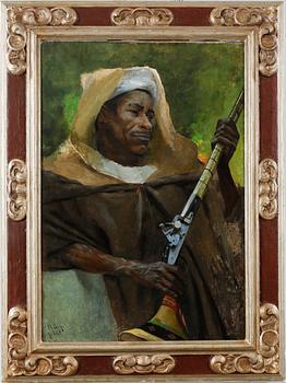 HUGO BIRGER, oil on canvas, signed H. Birger g. S.A.P (konstnärens far Sven August Petterson).