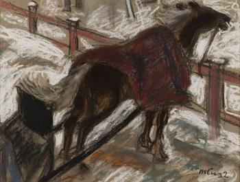 MARCUS COLLIN, pastel, signed and dated -32.