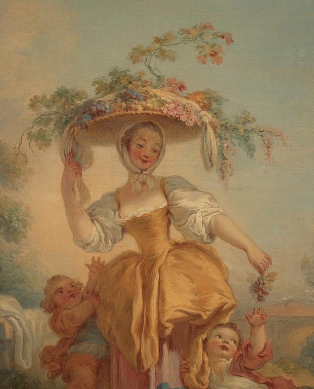 Jean Honoré Fragonard Hans efterföljd, ”La bergère”/”La vendangeuse”.