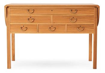 532. A Josef Frank walnut and burrwood top sideboard by Svenskt Tenn, probably 1950's.