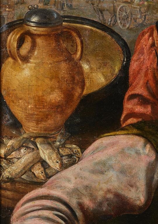 Joachim Beuckelaer, A fish market outside the city gate of Antwerp.