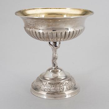 CARL GUSTAF HÖGSTEDT, skål på fot, silver, Kalmar, 1841.