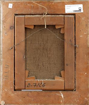 OKÄND KONSTNÄR, olja på duk. 1800-tal.