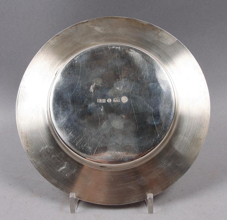 FAT samt BÄGARE, 2 st, silver. Bertil Berggren Askenström 1962 resp 1964. Tot vikt 340 gram.