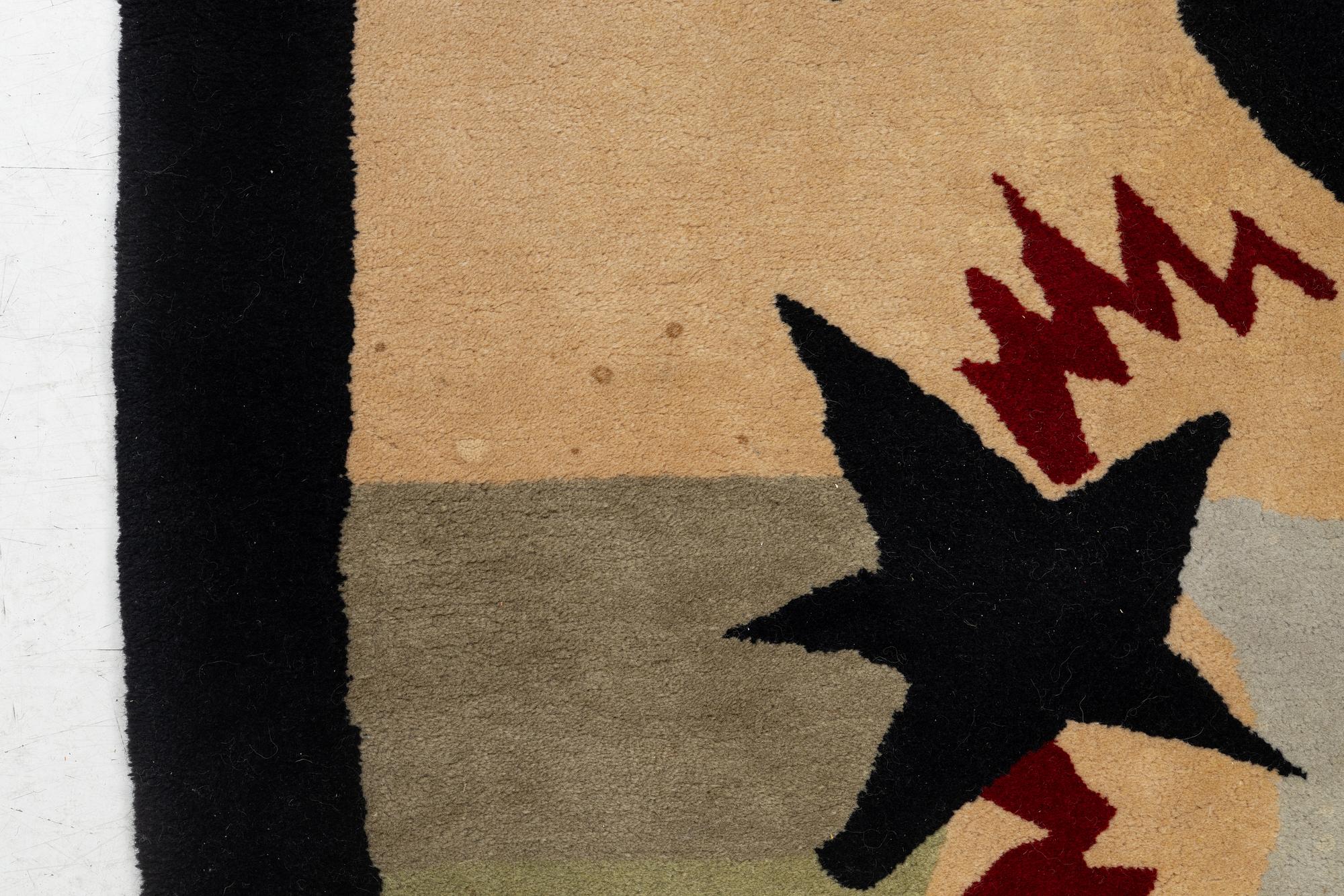 Rug, tufted, design attributed to Voldermar Boberman, 270 x 155 cm.