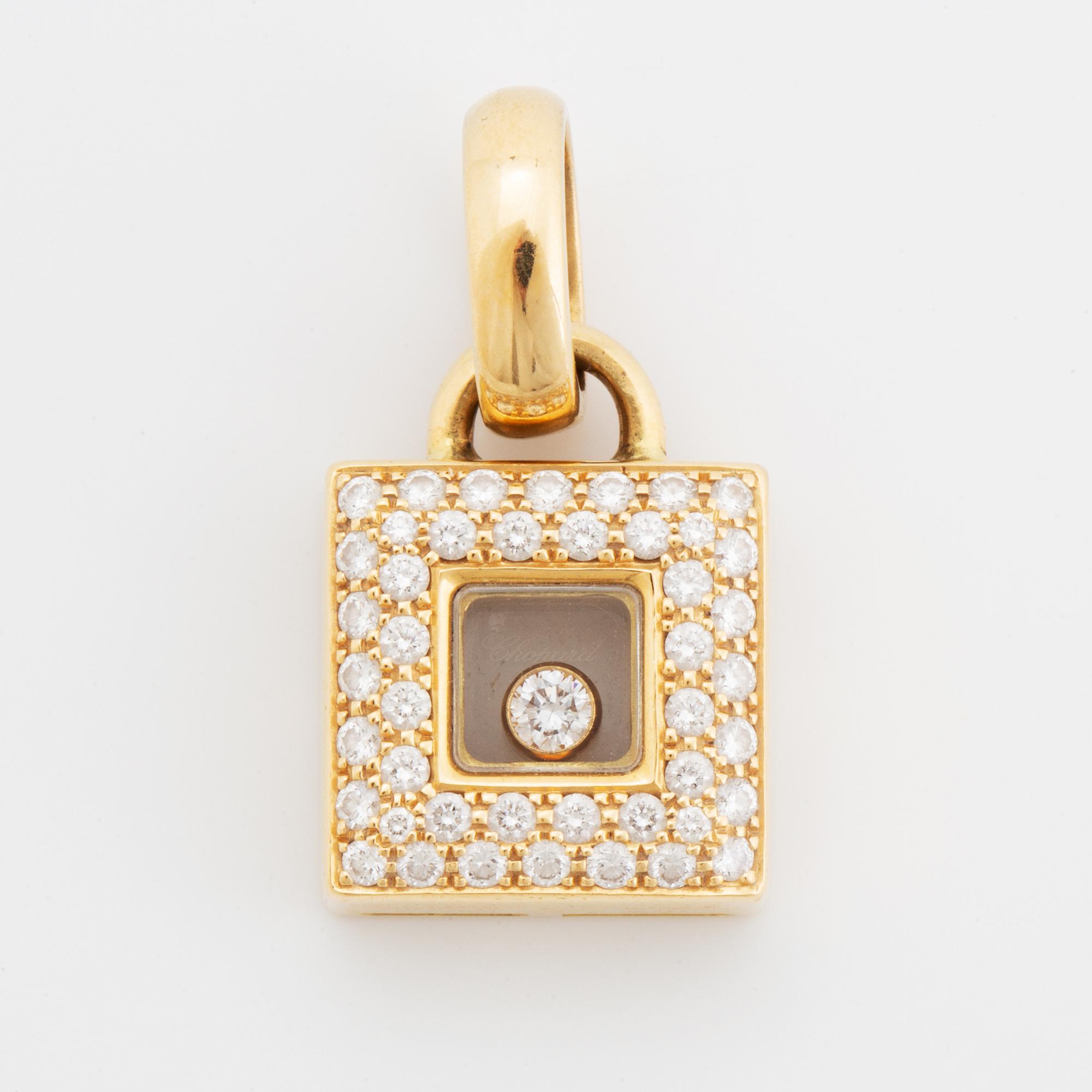 Chopard, "Happy diamonds", hänge med briljantslipade diamanter.