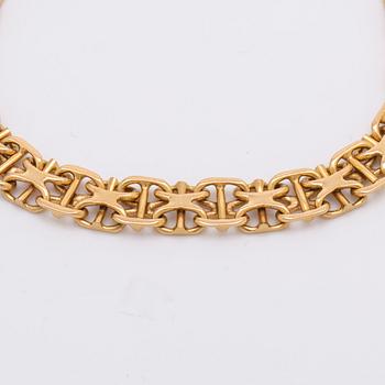 Goldbracelet 18K, 15,0 g, approx 20 x 0,5 cm.