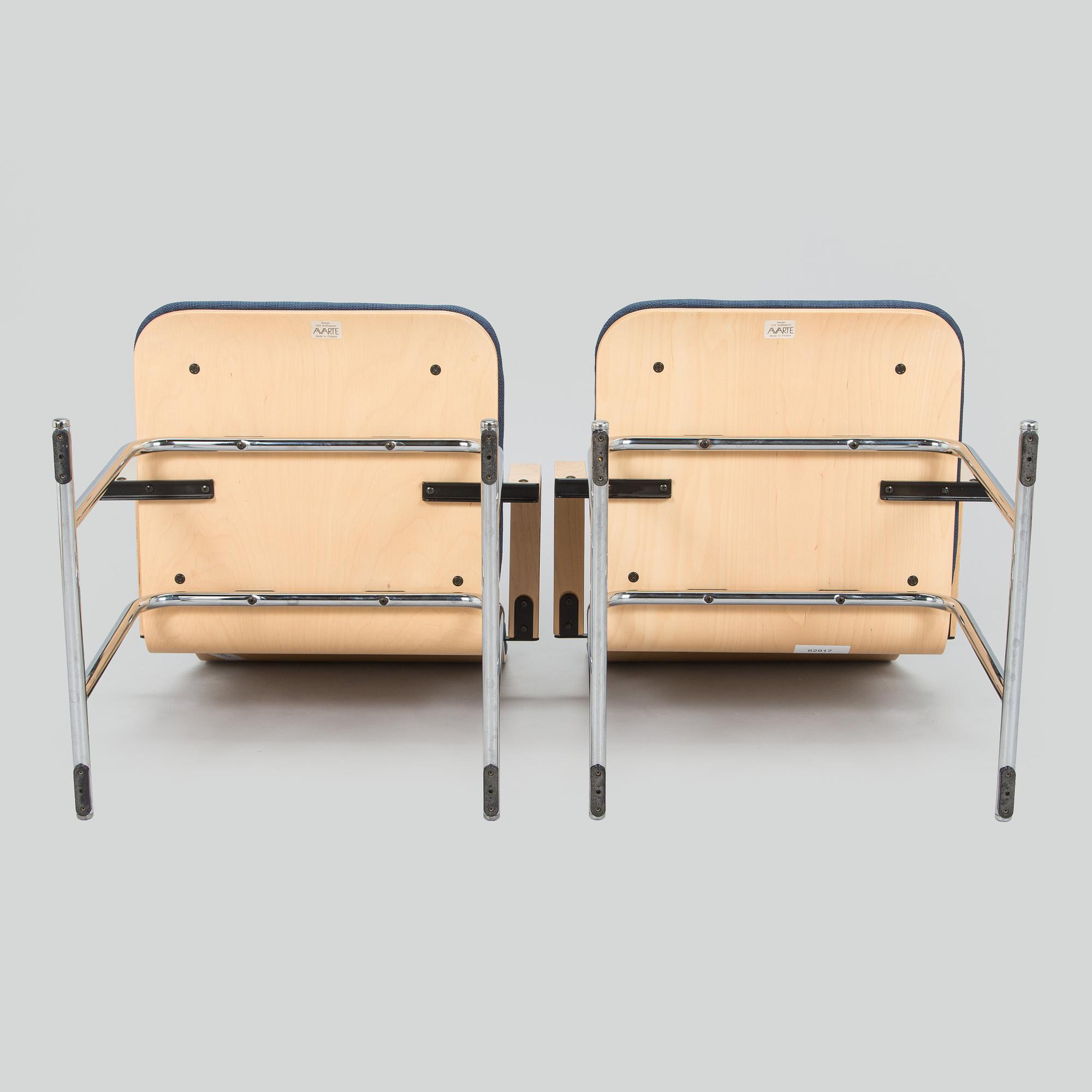 Yrjö Kukkapuro, a pair of 1980s  "Sirkus" armchairs, Avarte.