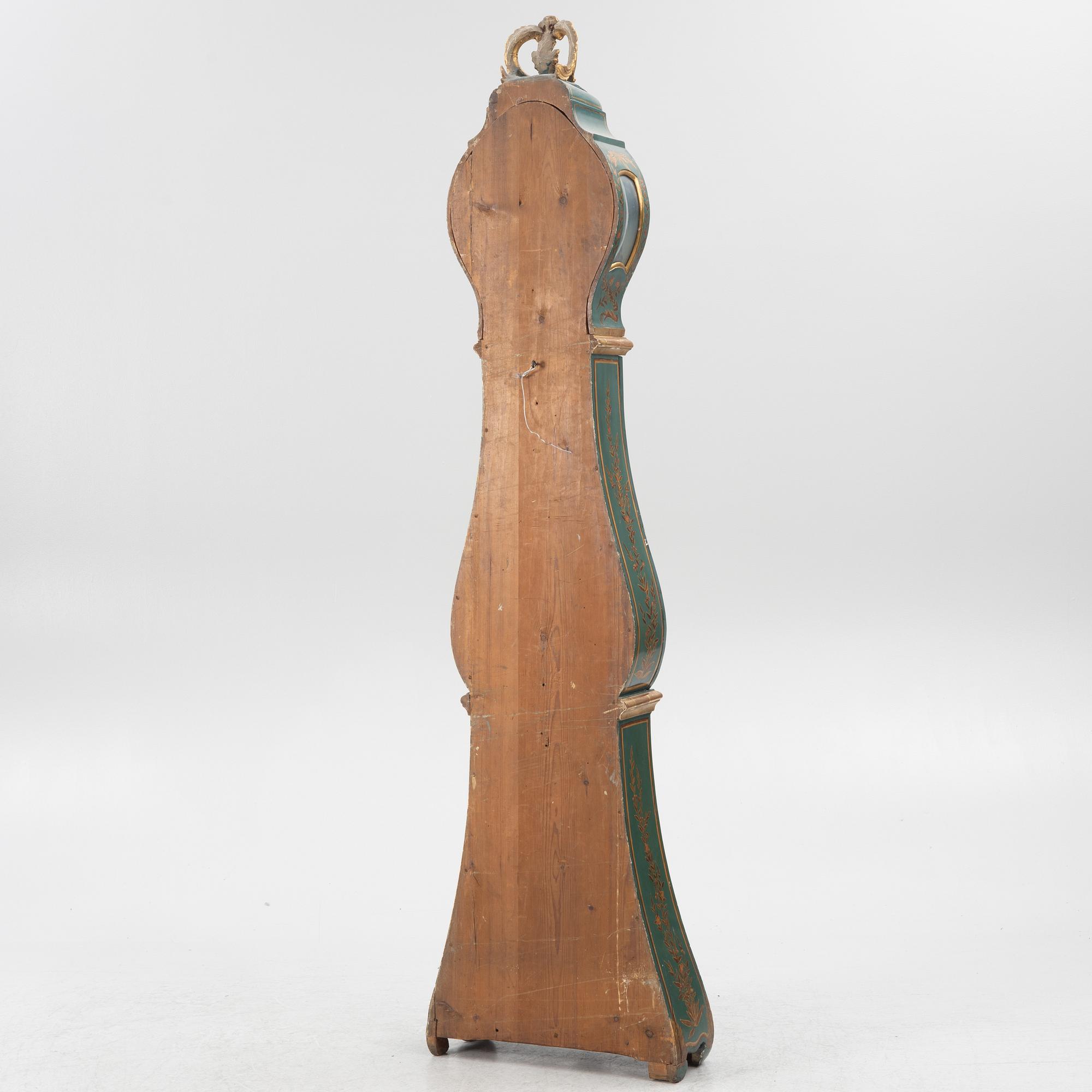 Longcase clock, P Söderman, Rococo, second half of the 18th century.